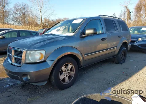 2007 Dodge Durango Slt из США, поврежденный, VIN 1D8HB48P37F576809